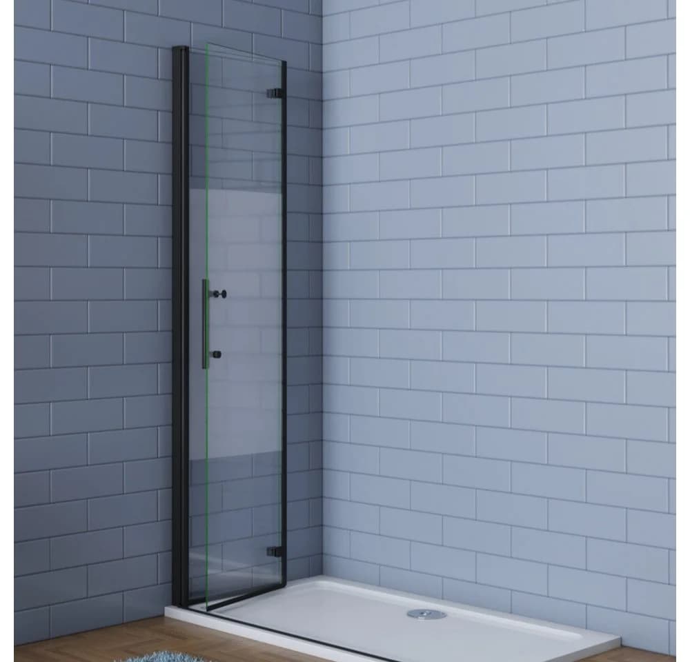 Duschparadies Dusch-Falttür Schwarz 195cm Easyclean Sicherheitsglas - Bild 4