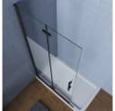 Duschparadies Dusch-Falttür Schwarz 195cm Easyclean Sicherheitsglas Bild 5