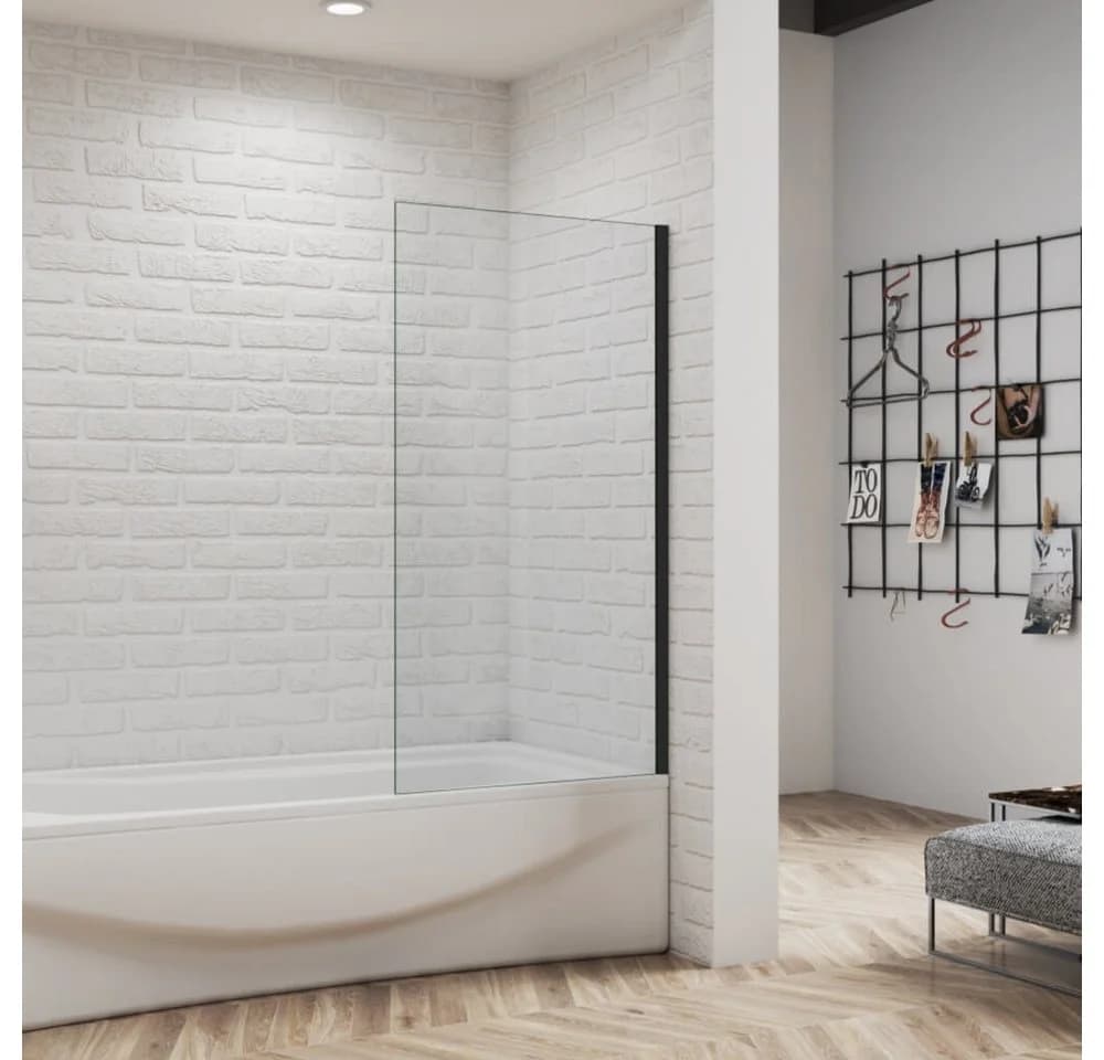 Duschparadies Badewannenaufsatz 140cm Duschwand ESG Glas - Bild 2