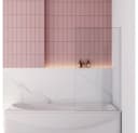 Duschparadies Badewannenaufsatz 140cm Duschwand mit ESG Glas Bild 2