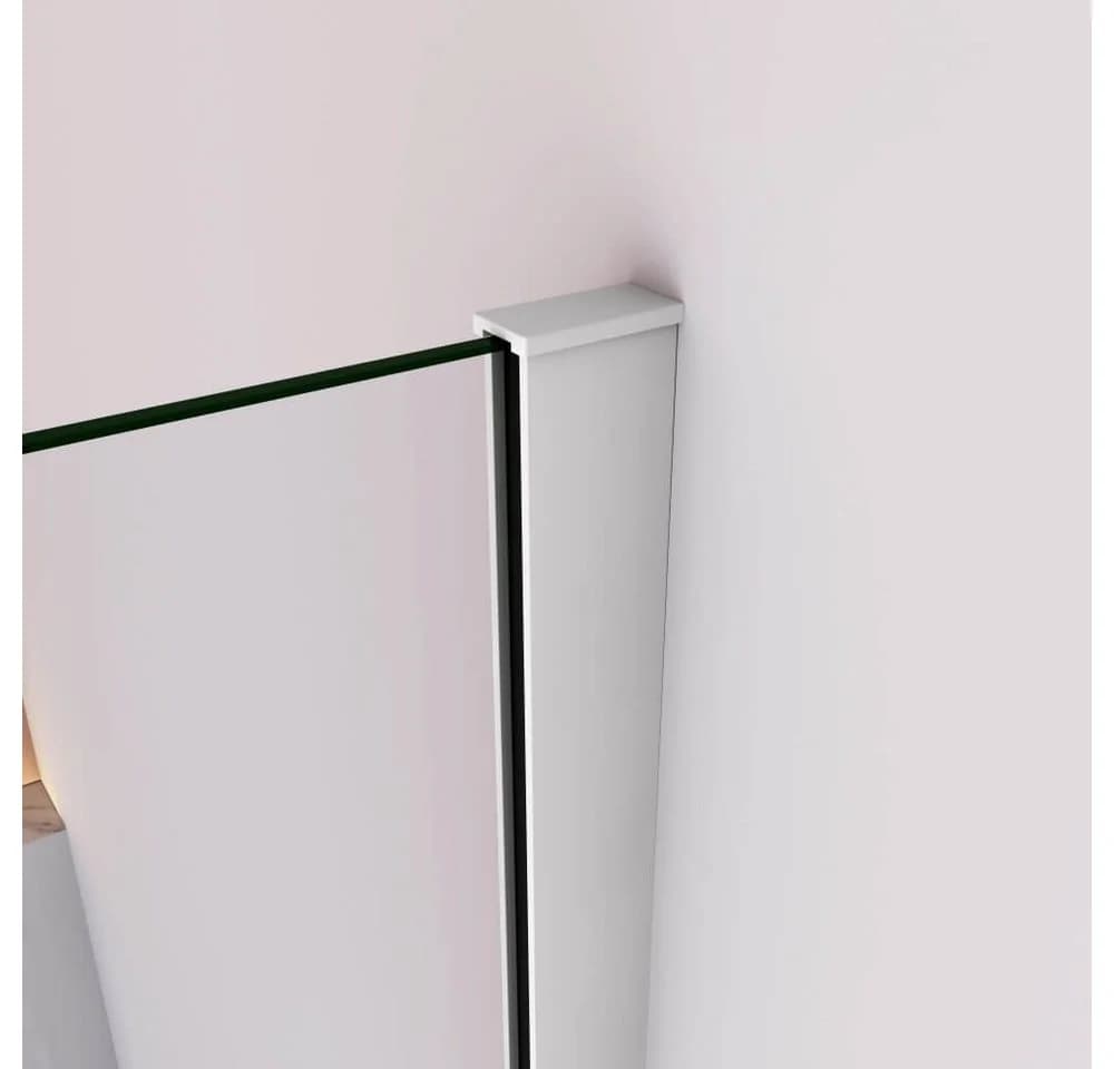 Duschparadies Badewannenaufsatz 140cm Duschwand mit ESG Glas - Bild 3