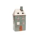 Teelichthalter Village Pottery Tall House Beige/Blau Keramik Bild 1
