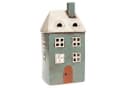 Teelichthalter Village Pottery Tall House Beige/Blau Keramik Bild 2