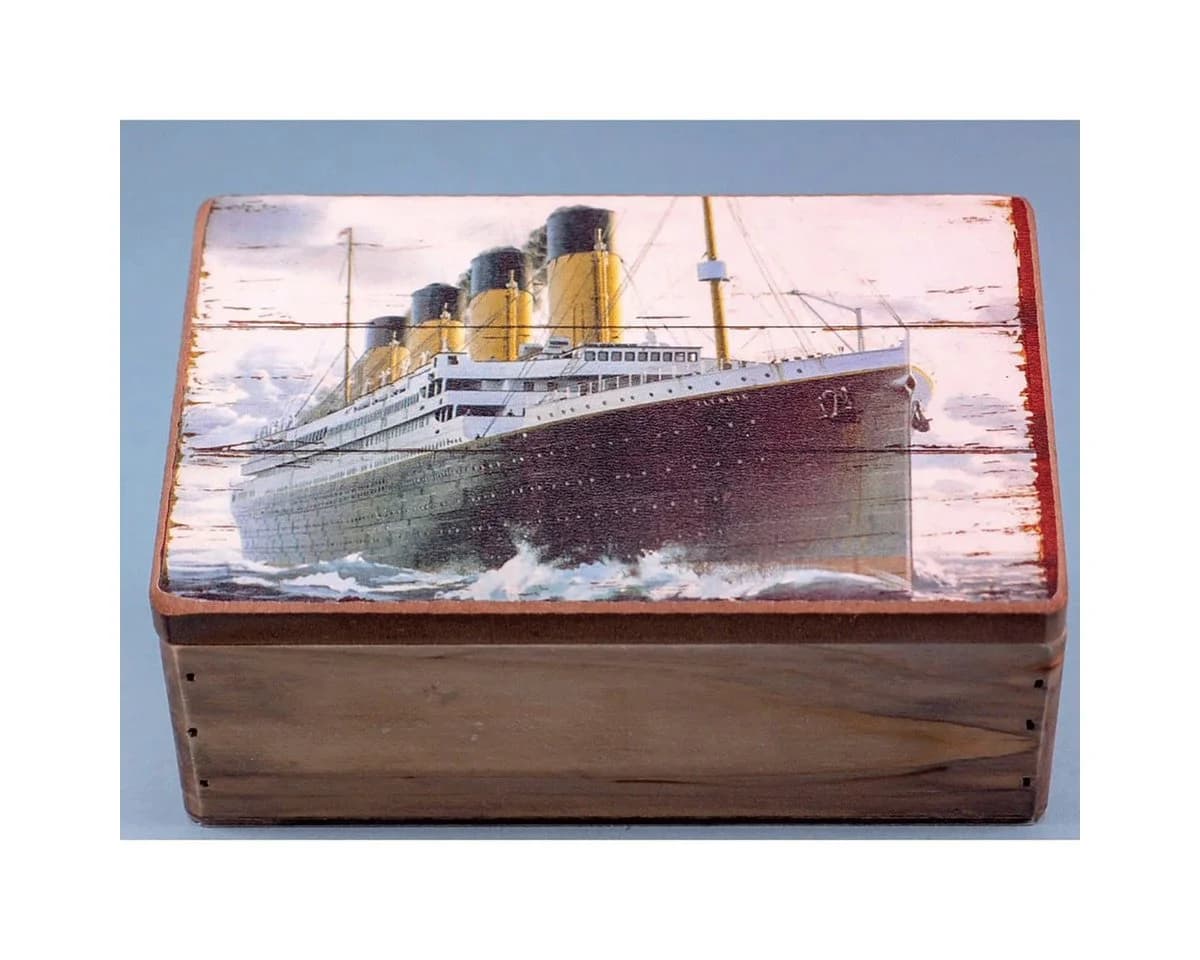 SDL Imports Shabby Chic Titanic Box Aufbewahrungsbox mit Patina