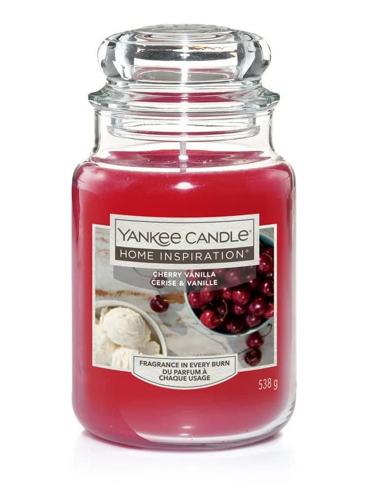 Yankee Candle Cherry Vanilla Kirsche Vanille Duftkerze im Glas 538g - Bild 2