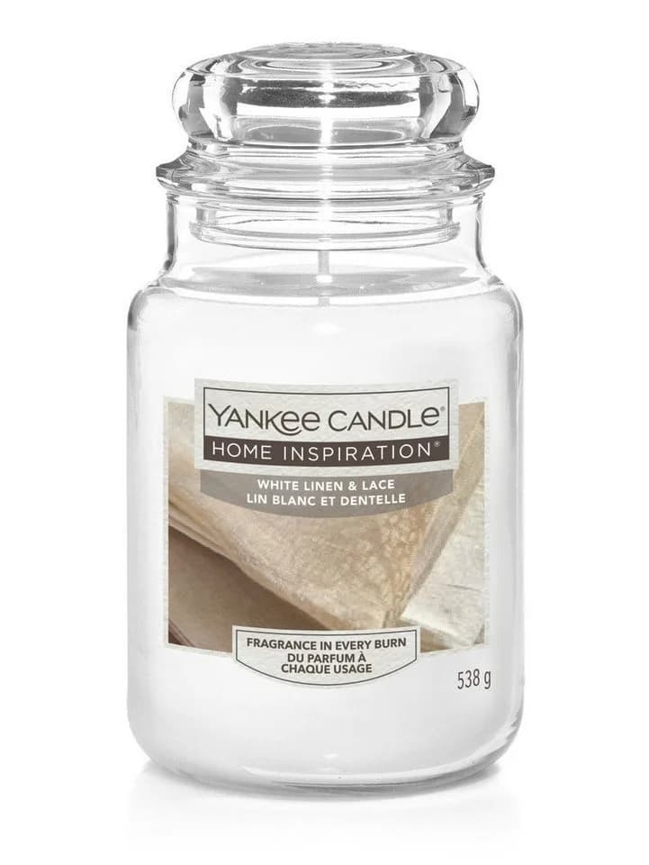Yankee Candle Duftkerze White Linen & Lace 538 g - Bild 2