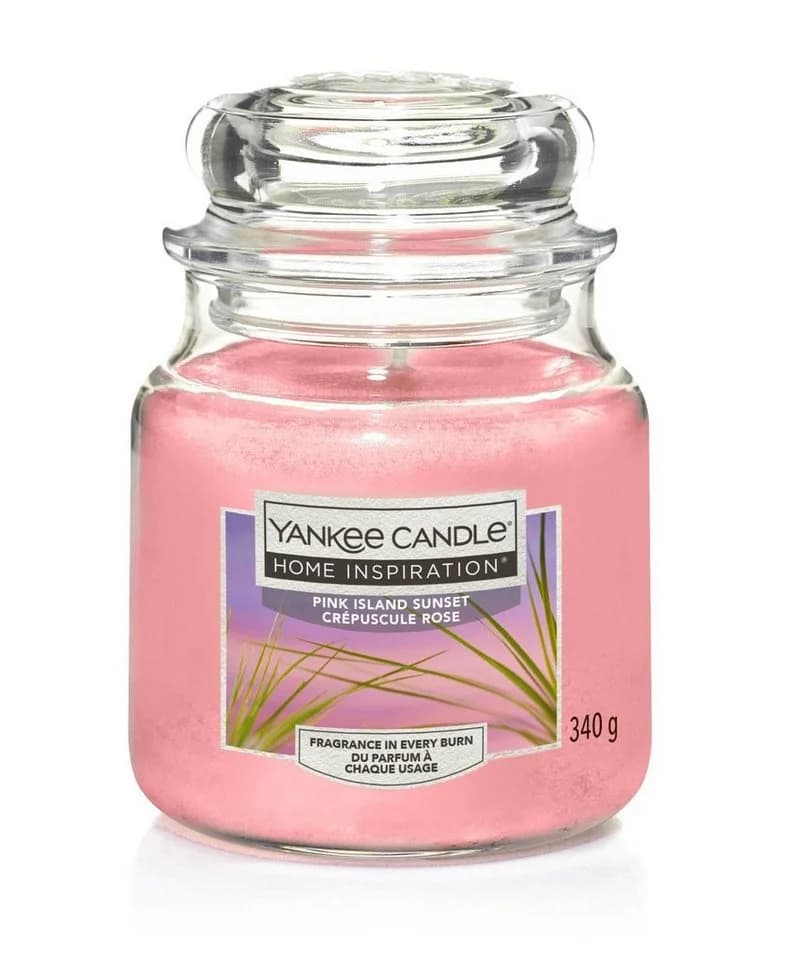 Yankee Candle Duftkerze Mittleres Glas Pink Island Sunset 340 g Rosa - Bild 2
