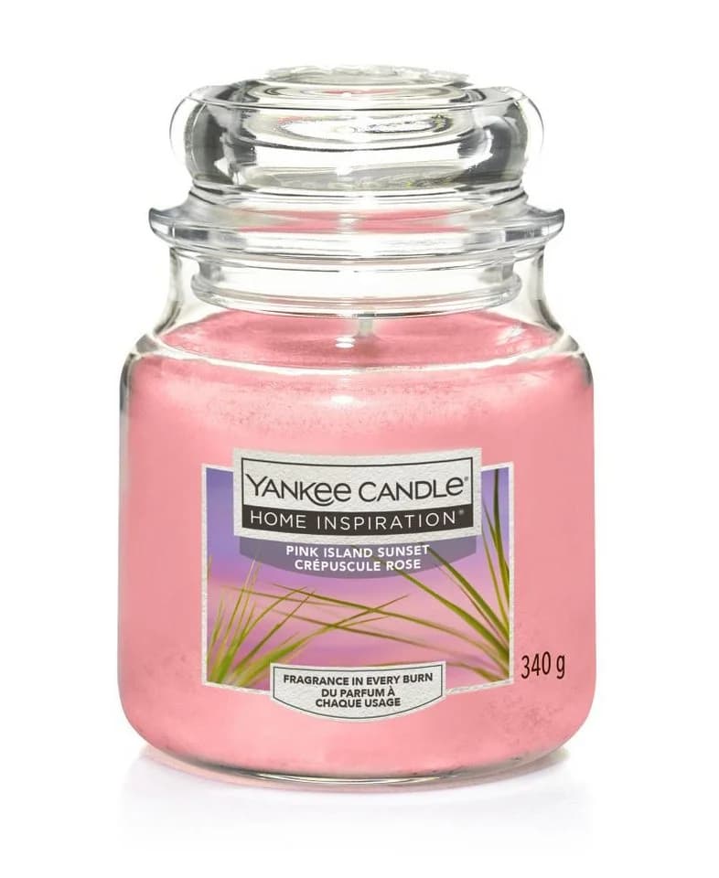 Yankee Candle Duftkerze Mittleres Glas Pink Island Sunset 340 g Rosa - Bild 3