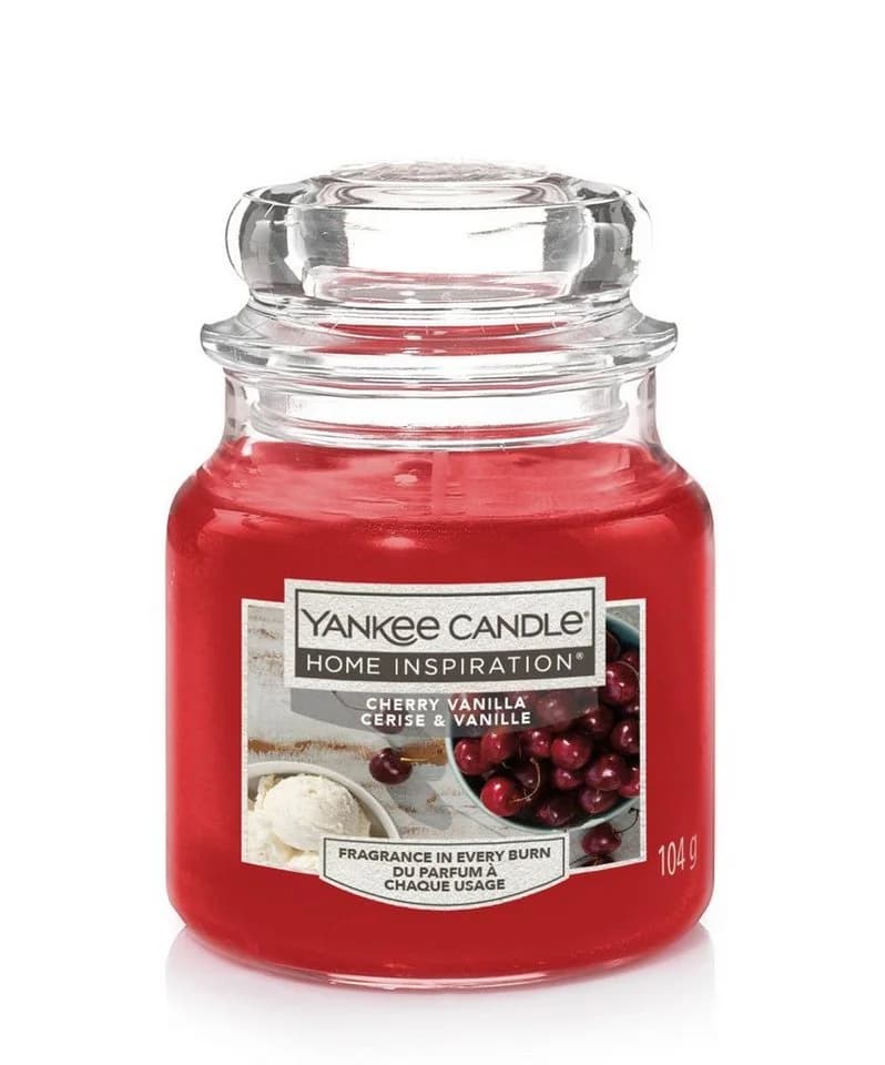 Yankee Candle Duftkerze Kleines Glas Cherry Rot 104g
