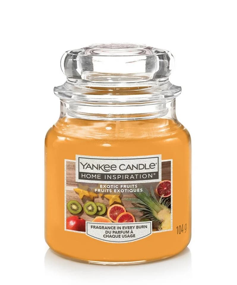 Yankee Candle Duftkerze Kleines Glas Exotic Fruits Orange