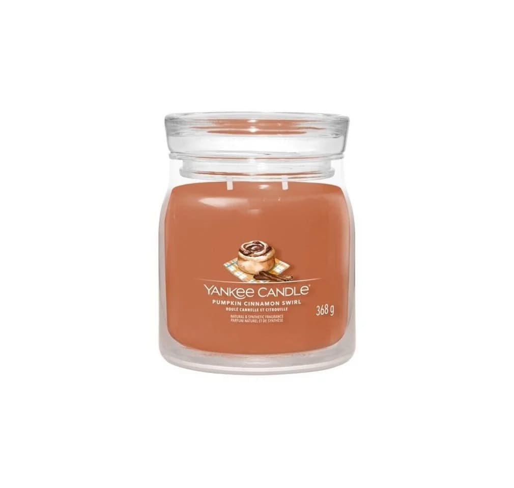 Yankee Candle Duftkerze Signature Glas Kürbis Zimt Swirl 368 g - Bild 2