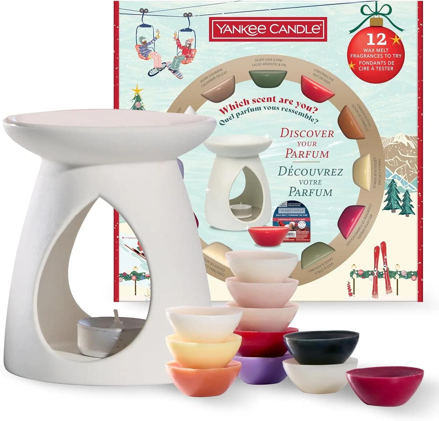 Yankee Candle Duftwachs-Geschenkset 12 Duftwachse, 1 Warmer und 1 Teelicht - Bild 2