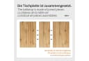 i@home Ausziehbare Esstisch Schwarz Teleskop MDF Bild 5