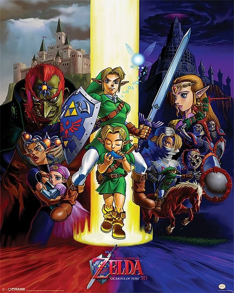 PYRAMID Poster The Legend of Zelda Ocarina of Time Kunstdruck