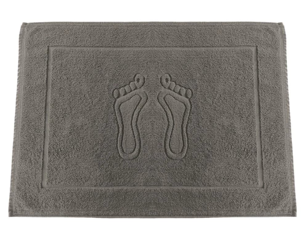 MatratzenL.A.B® Badematte 100% Baumwolle Grau Frottee - Bild 2
