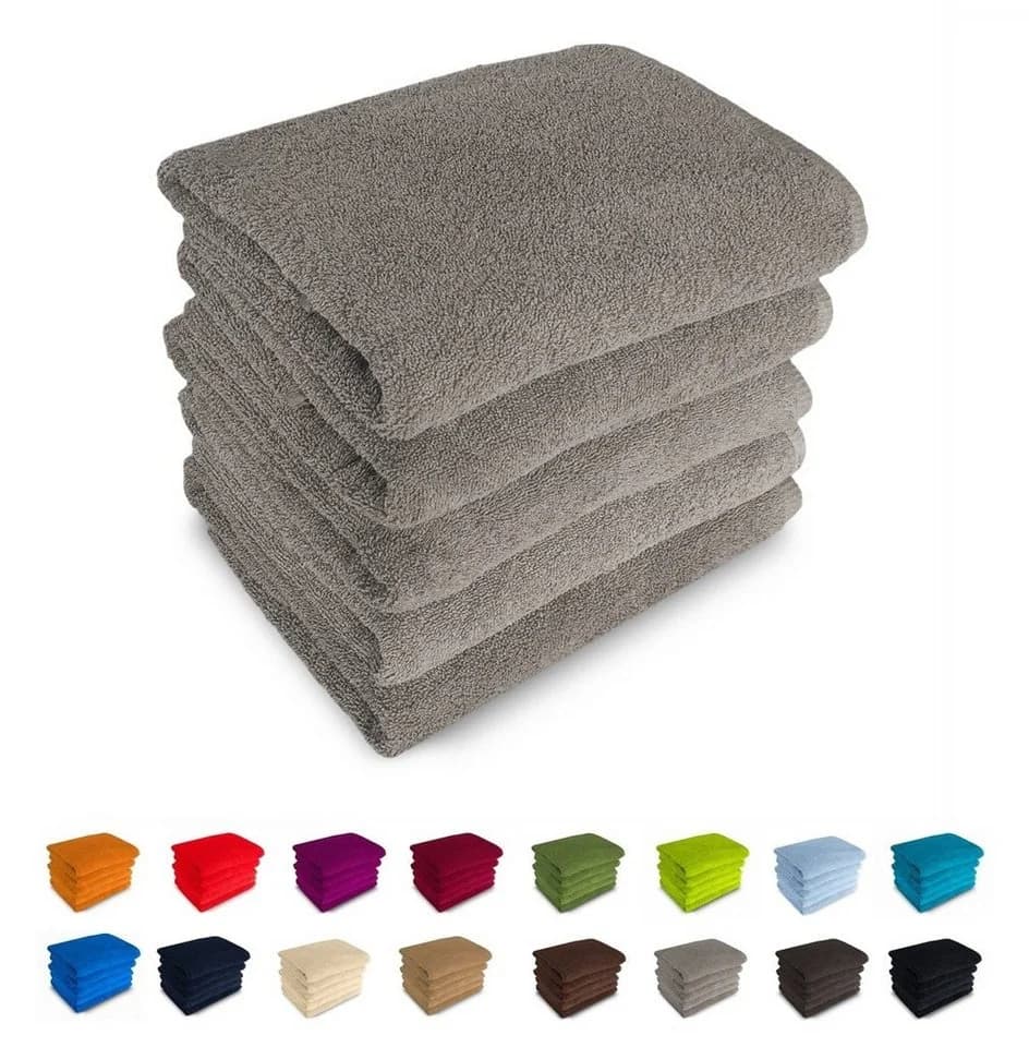 MatratzenL.A.B® Duschtuch Rimini 70x140 cm Grau 500g/m² Baumwolle - Bild 2