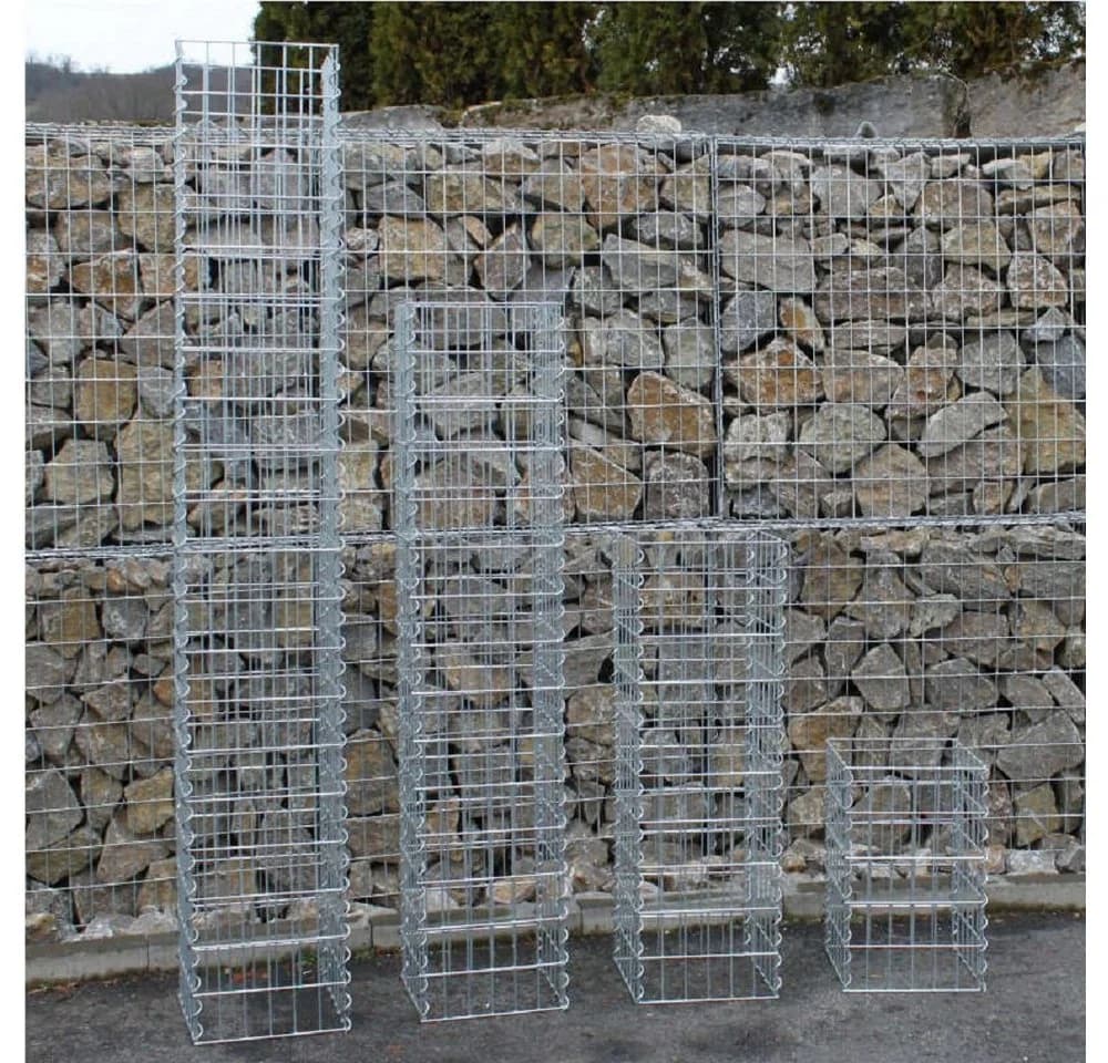 Defactoshop Drahtkorb Gabione Metall Grau - Bild 4