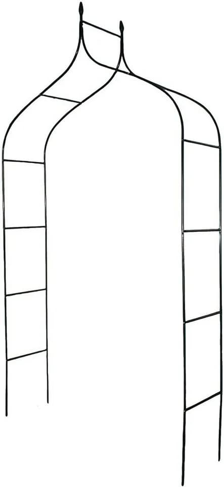 Defactoshop Rosenbogen Gartenbogen Rankhilfe Schwarz Verschiedene Modelle - Bild 2