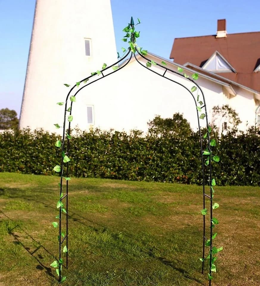 Defactoshop Rosenbogen Gartenbogen Rankhilfe Schwarz Verschiedene Modelle - Bild 3