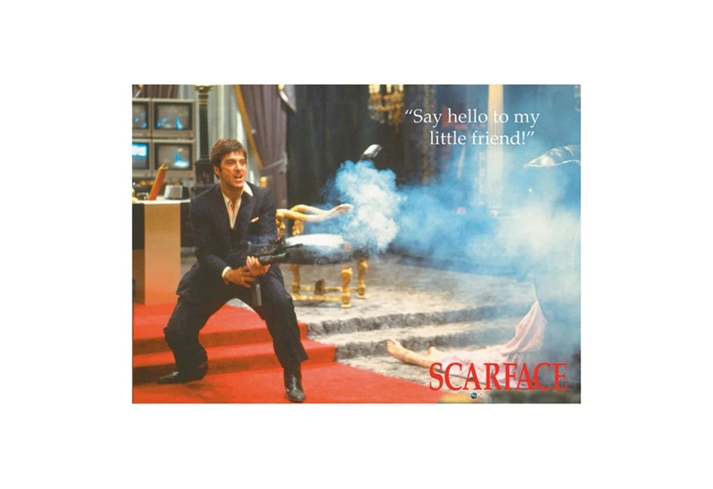 PYRAMID Scarface Poster Al Pacino mit Waffe 86 x 61 cm