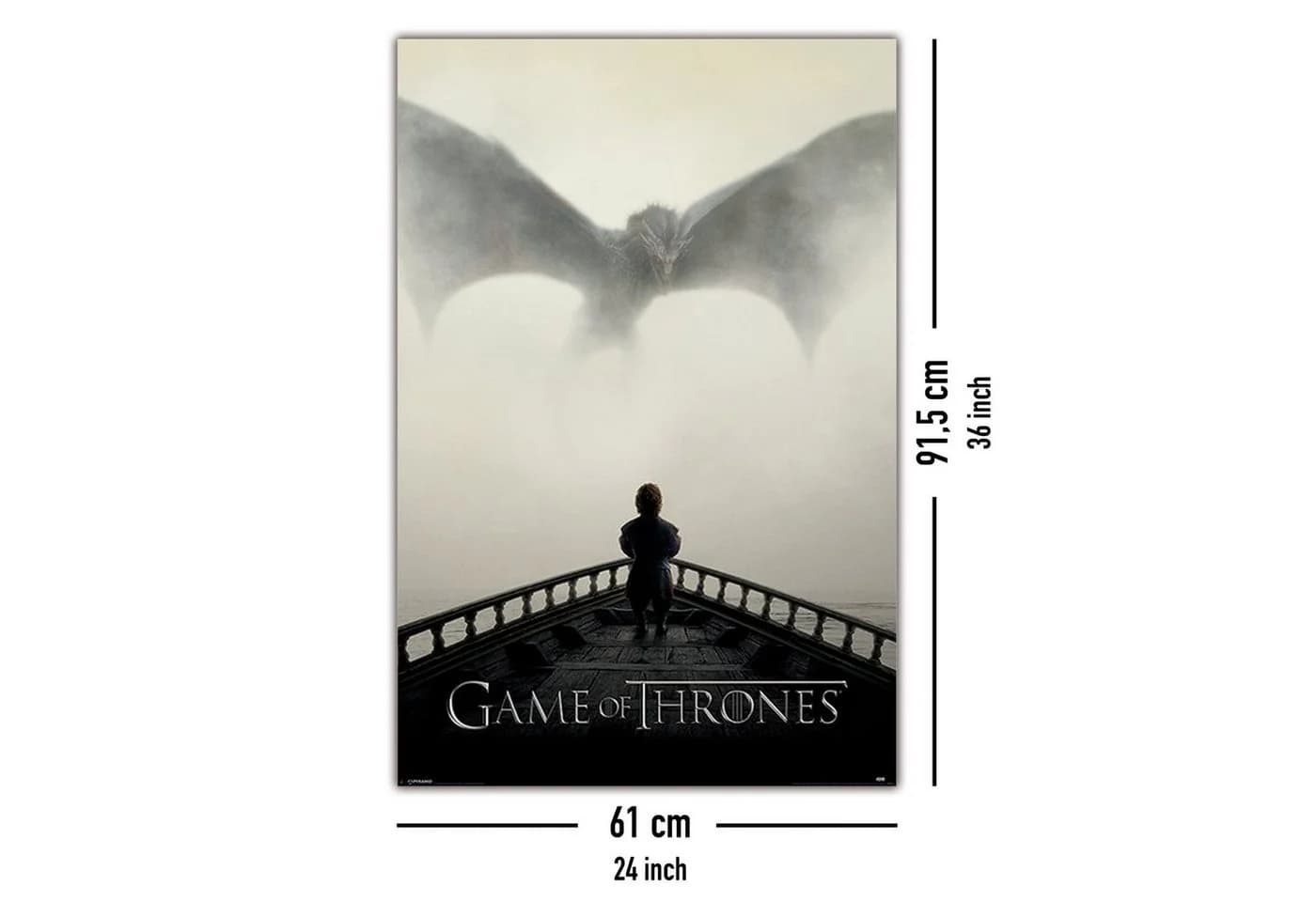 PYRAMID Game of Thrones Poster A Lion & A Dragon 61 x 91,5 cm - Bild 5