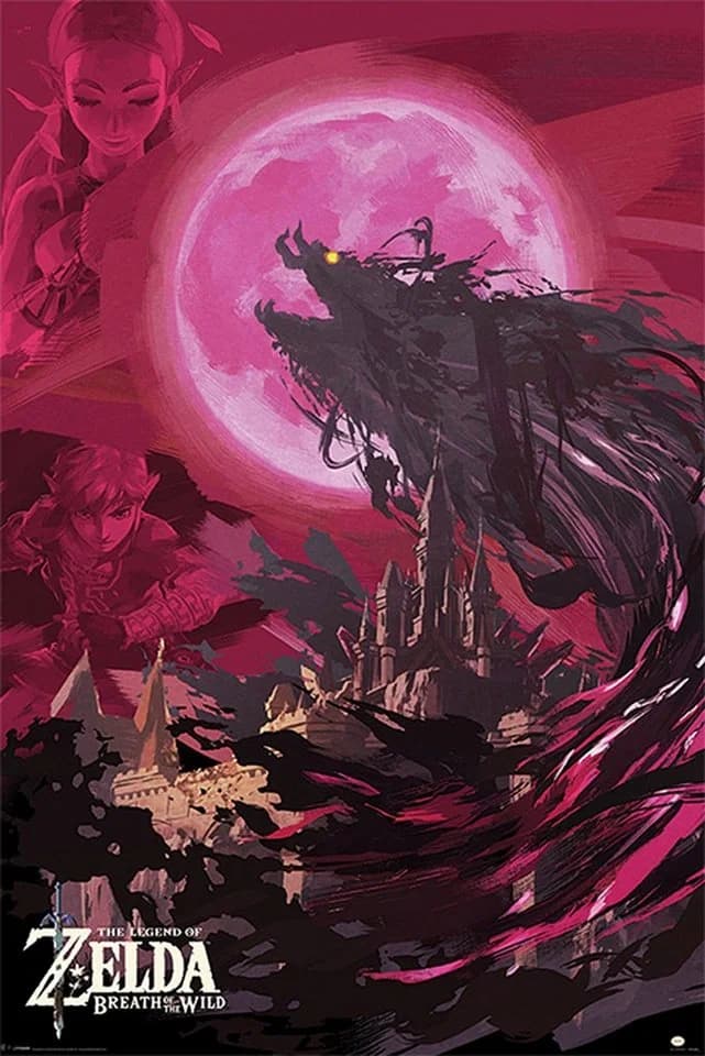 PYRAMID Poster The Legend of Zelda Breath of the Wild Ganon Blood Moon - Bild 2