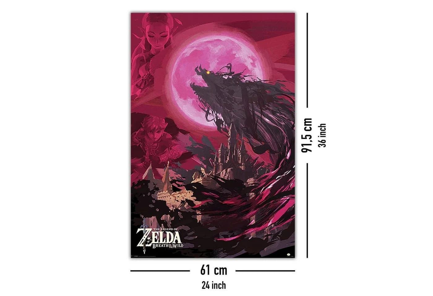 PYRAMID Poster The Legend of Zelda Breath of the Wild Ganon Blood Moon - Bild 5