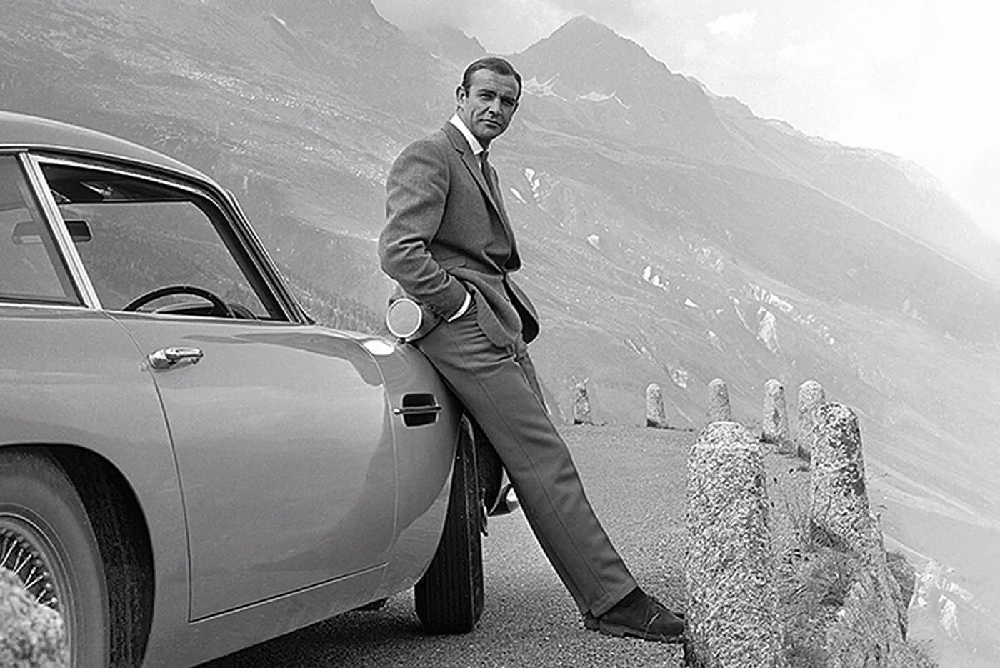 James Bond Poster Sean Connery & Aston Martin 91,5 x 61 cm - Bild 2