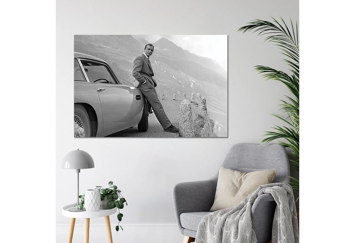 James Bond Poster Sean Connery & Aston Martin 91,5 x 61 cm - Bild 3