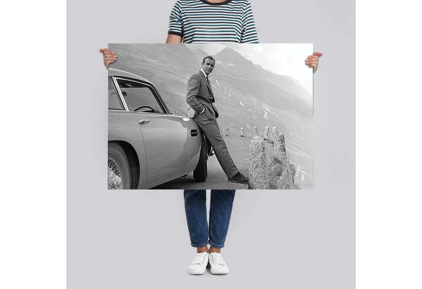 James Bond Poster Sean Connery & Aston Martin 91,5 x 61 cm - Bild 4