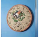 Smart Garden Wanduhr mit Vogelmotiv und Thermometer Bild 1