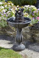Smart Garden Solar-Wasserspiel Vogeltränke mit Kippkübel Bronze Bild 1