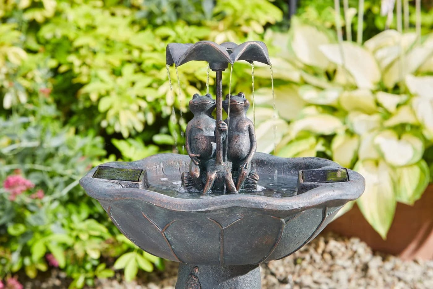 Smart Garden Solar-Wasserbrunnen mit Froschpaar - Bild 3