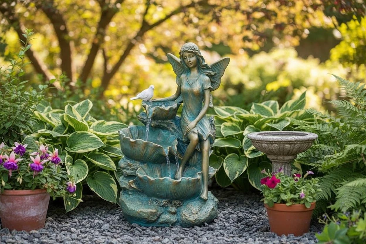 Smart Garden Solar-Wasserbrunnen Elfe mit Fernbedienung