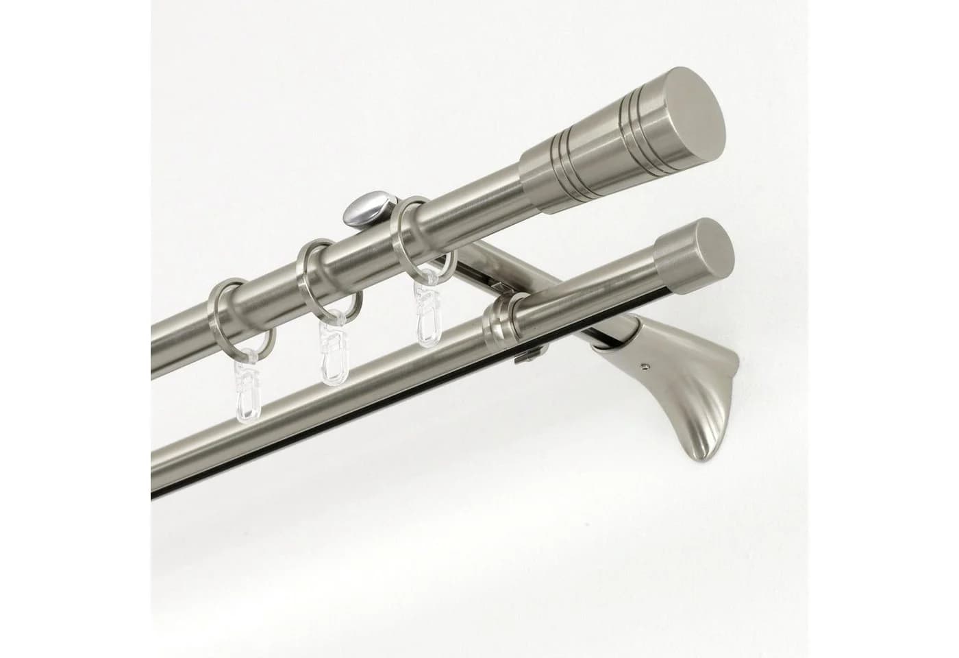 Gardinenring GARDINIA Chicago Silber Metall Ø 2 cm