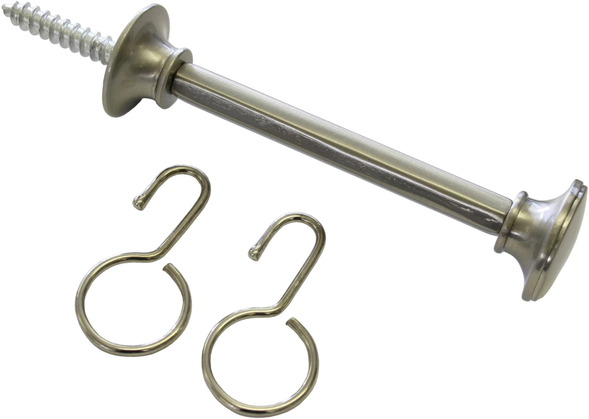 Gardinia Raffhalter mit Haken Silber Edelstahl