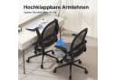 ZAISZE Bürostuhl Ergonomisch mit Mesh-Rückenlehne und klappbaren Armlehnen Bild 1