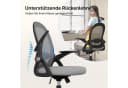ZAISZE Bürostuhl Ergonomisch mit Mesh-Rückenlehne und klappbaren Armlehnen Bild 3