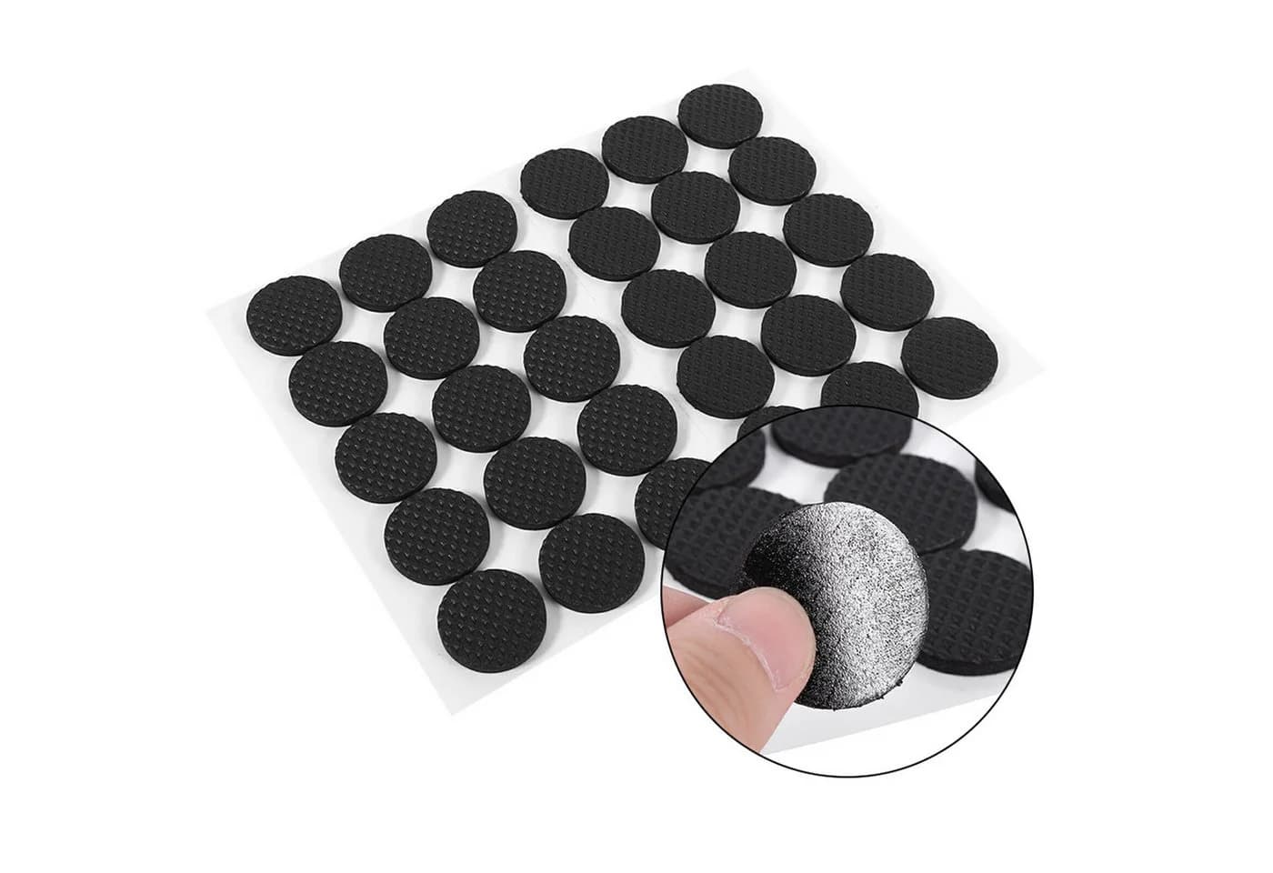 FUROKOY Möbelfuß Antirutschmatten Schwarz Gummi Set 30 Stk. - Bild 4