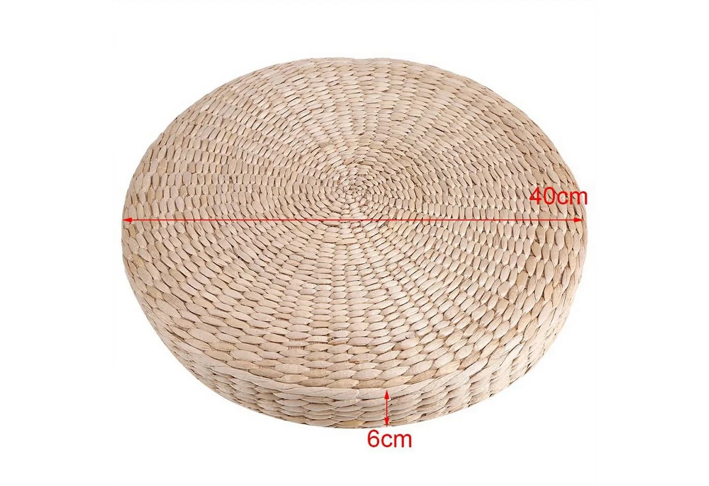 FUROKOY Bodenkissen Tatami Stroh Handgewebt Gelb - Bild 3