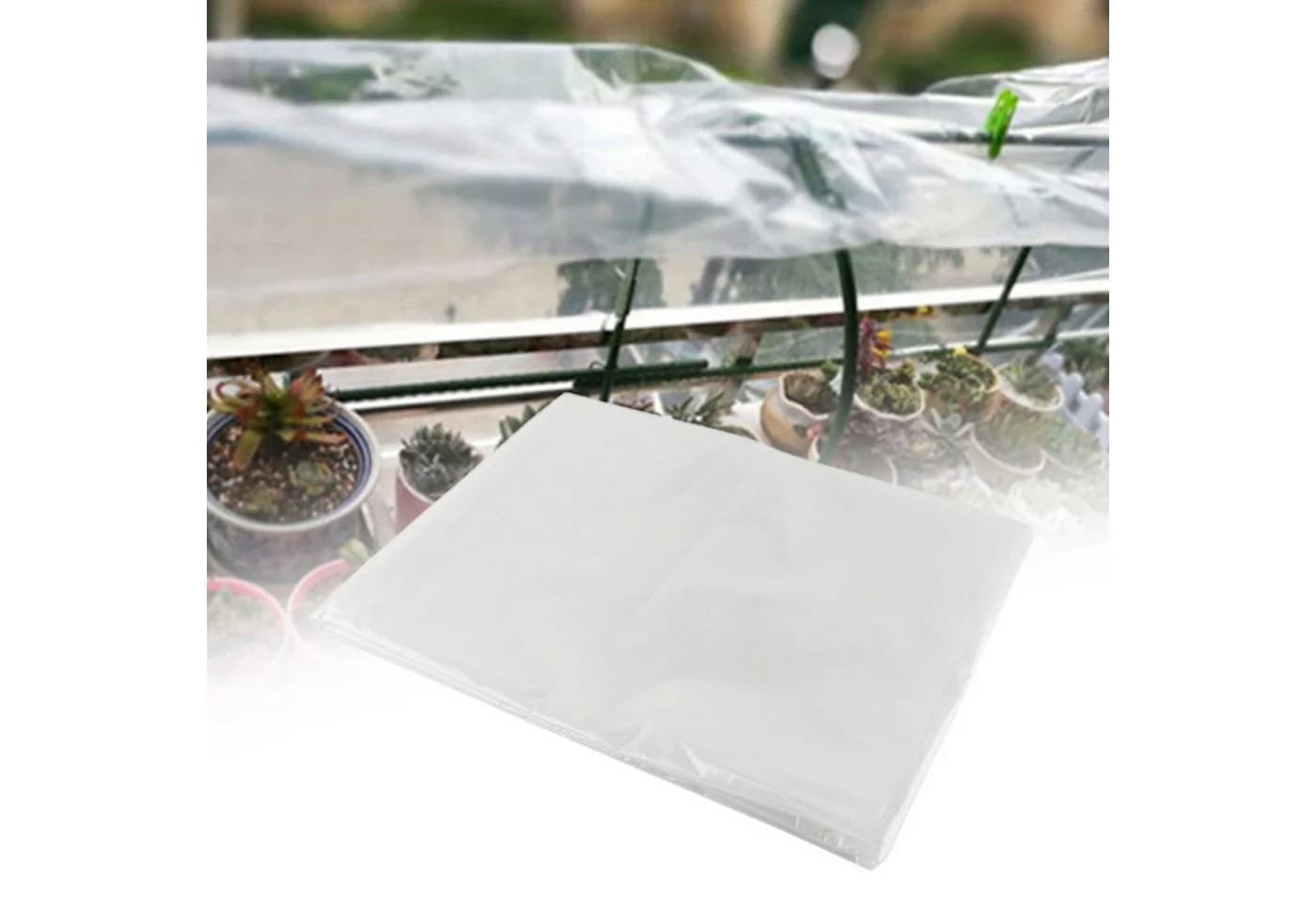 FUROKOY Gewächshausfolie Transparent 3x6m PE-Folie - Bild 4