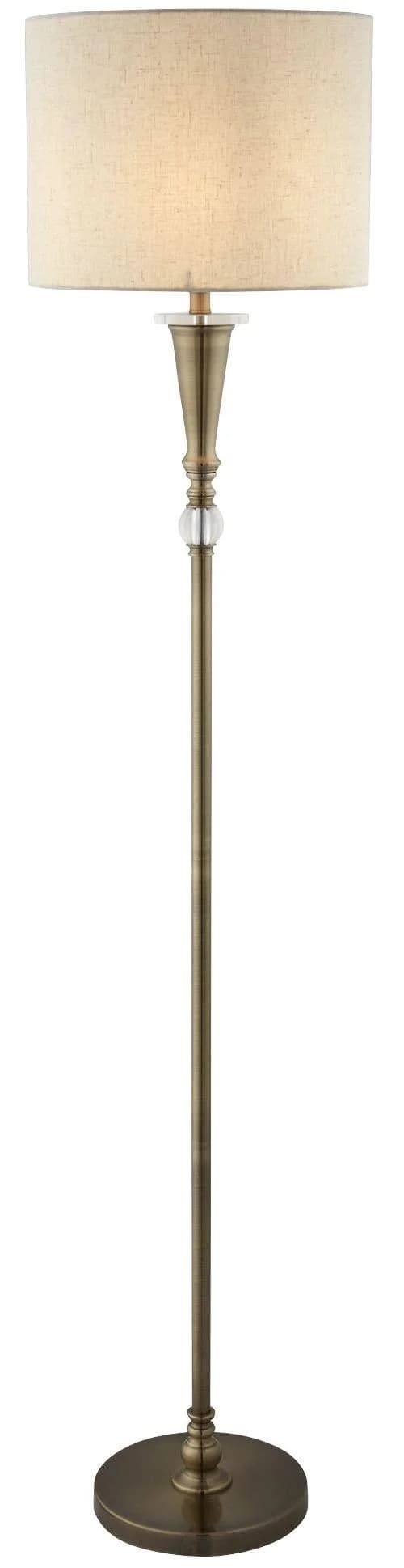 Klassische Stehlampe aus Stahl und Textil