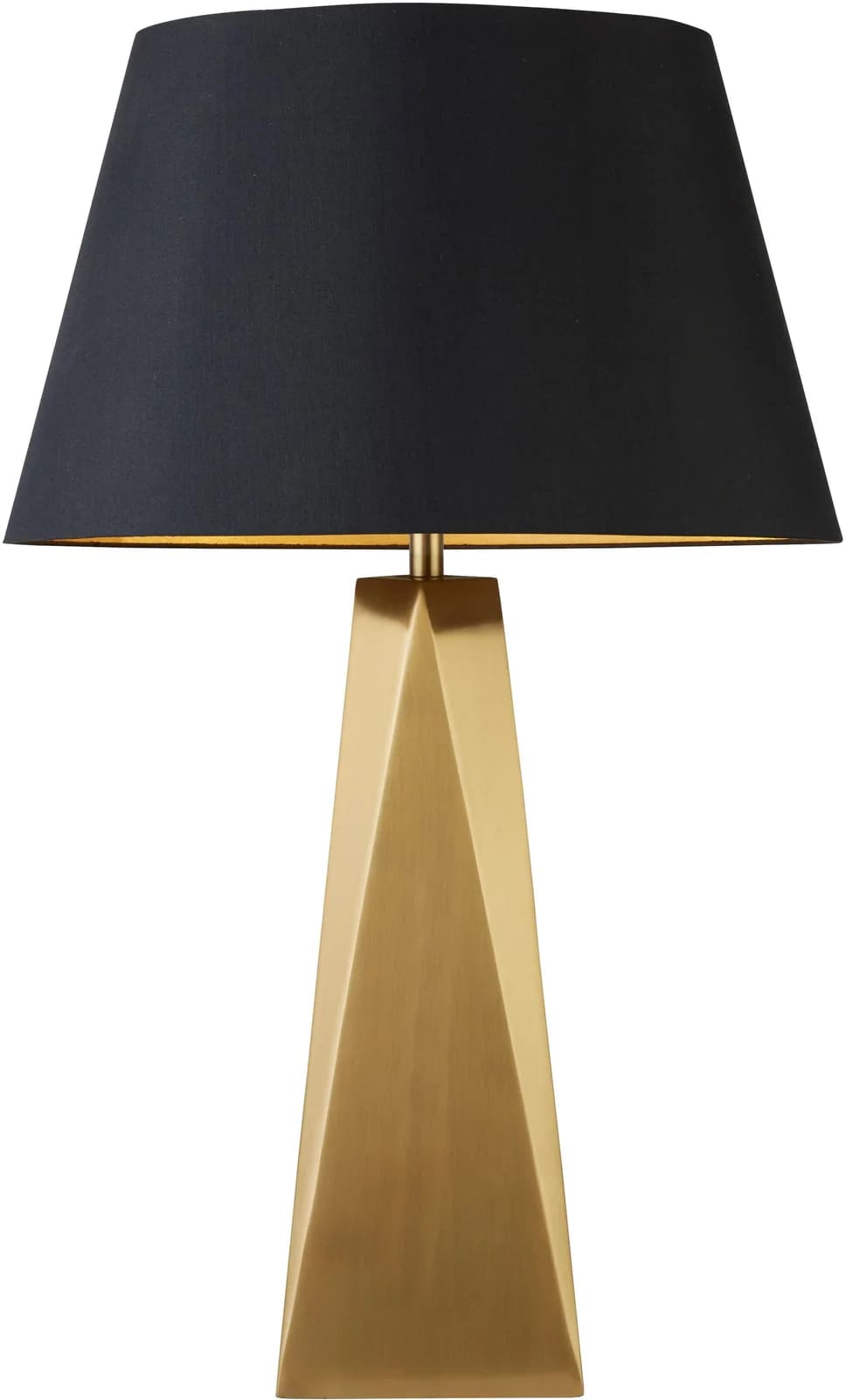 SEARCHLIGHT Maldon Tischleuchte Gold Schwarz E27