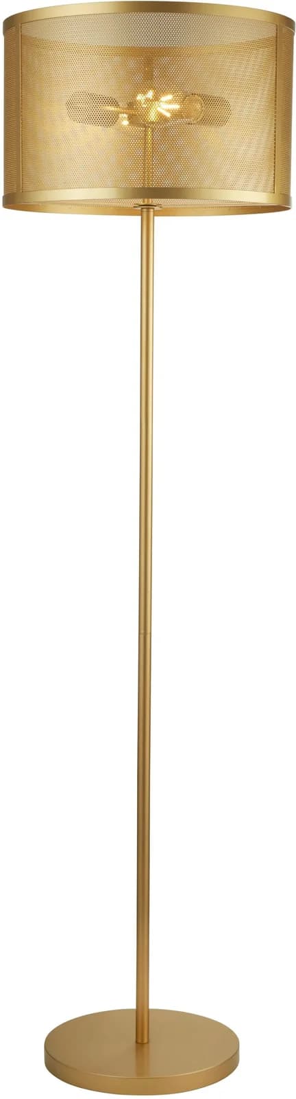 Moderne Stehlampe aus Stahl in Gold