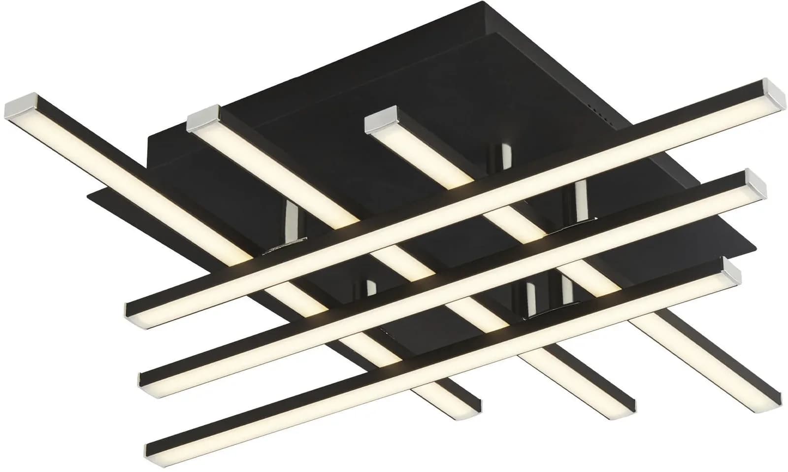 SEARCHLIGHT Deckenleuchte Matrix 6Lt mattschwarz mit Dimmfunktion