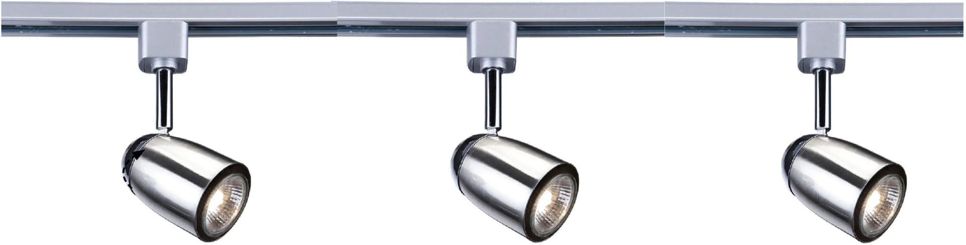 Searchlight LED Deckenspots Track & Spot 3 LED Metall Satin Silber