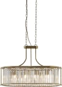 Hängelampe Victoria Messingfarben Kristallglas 78 cm E27 Bild 1