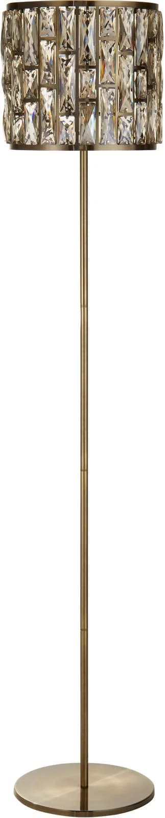 Stehleuchte Bijou Messing Kristallglas