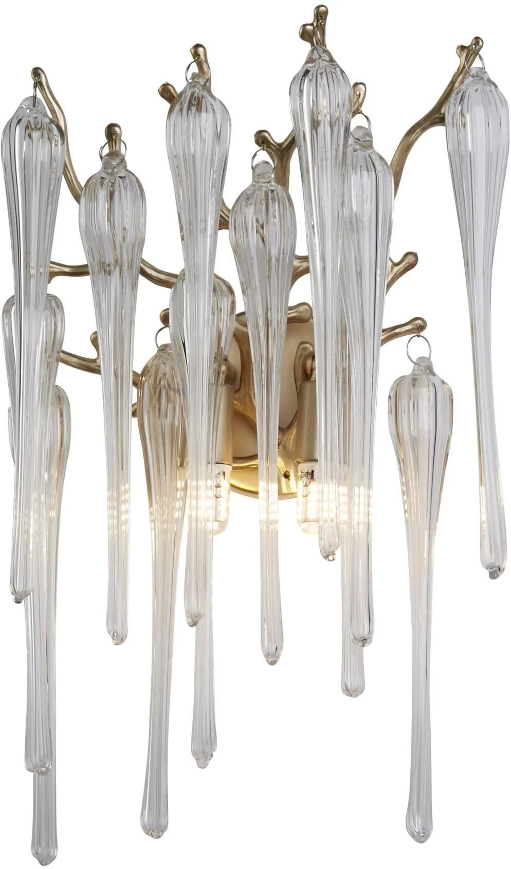 Wandleuchte Heritage Goldfarben Glas