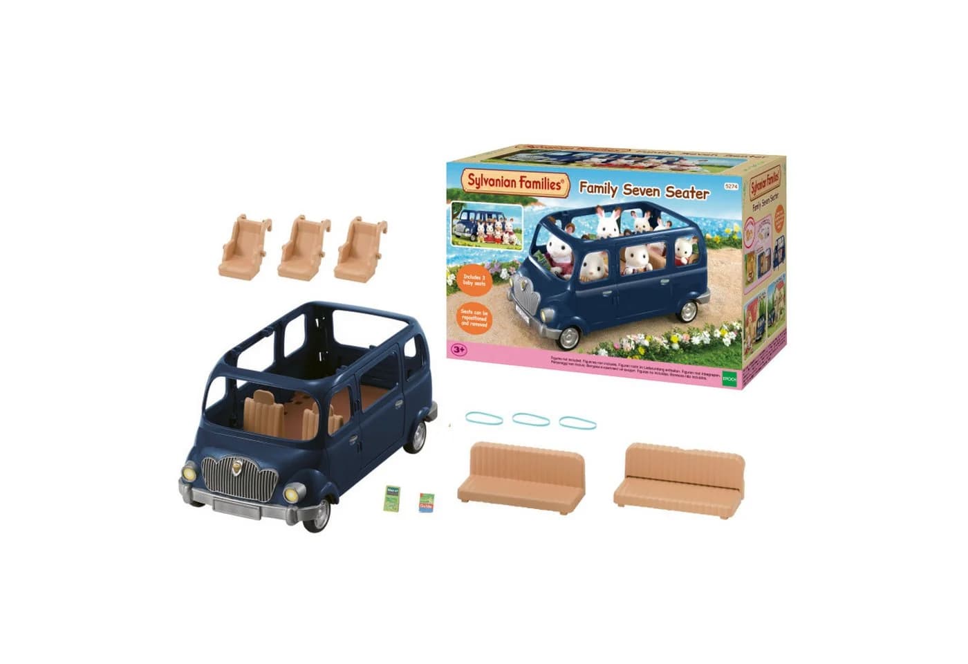 Sylvanian Families Familien-Siebensitzer Spielzeugauto bunt